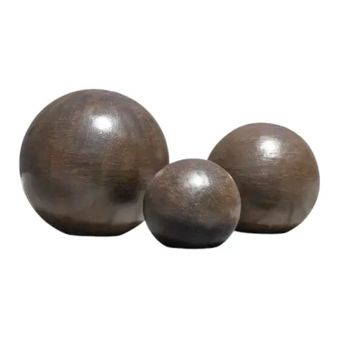 SPHÈRE LISSE MARRON 20CM