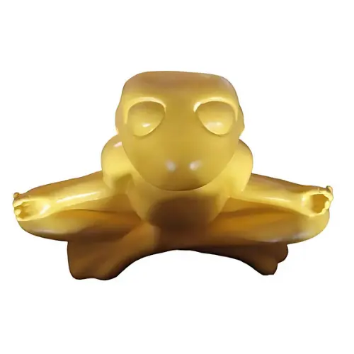 STATUE GRENOUILLE 62 CM X 94 CM JAUNE
