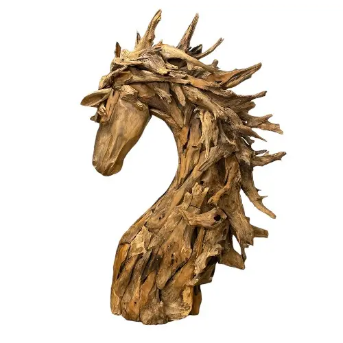 TETE DE CHEVAL TECK 100CM