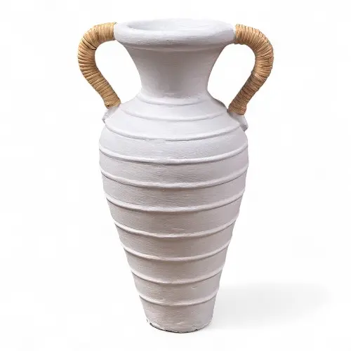 JARRE FLORES BLANC 80 CM