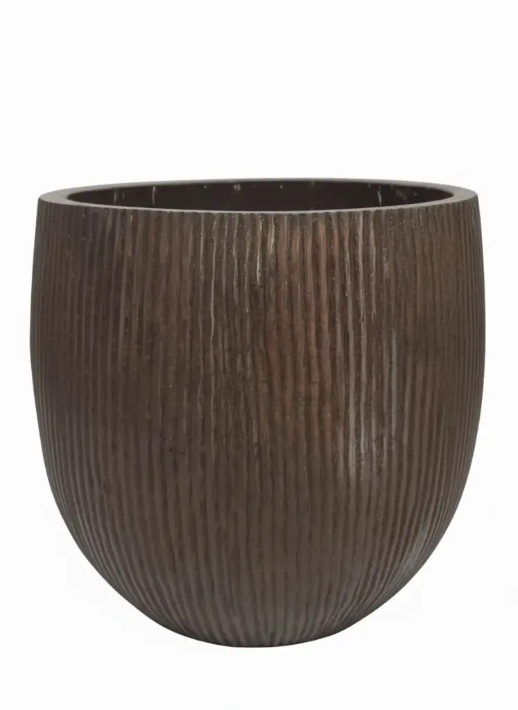 POT COCOTIER NATUREL RAINURE H50XD50CM