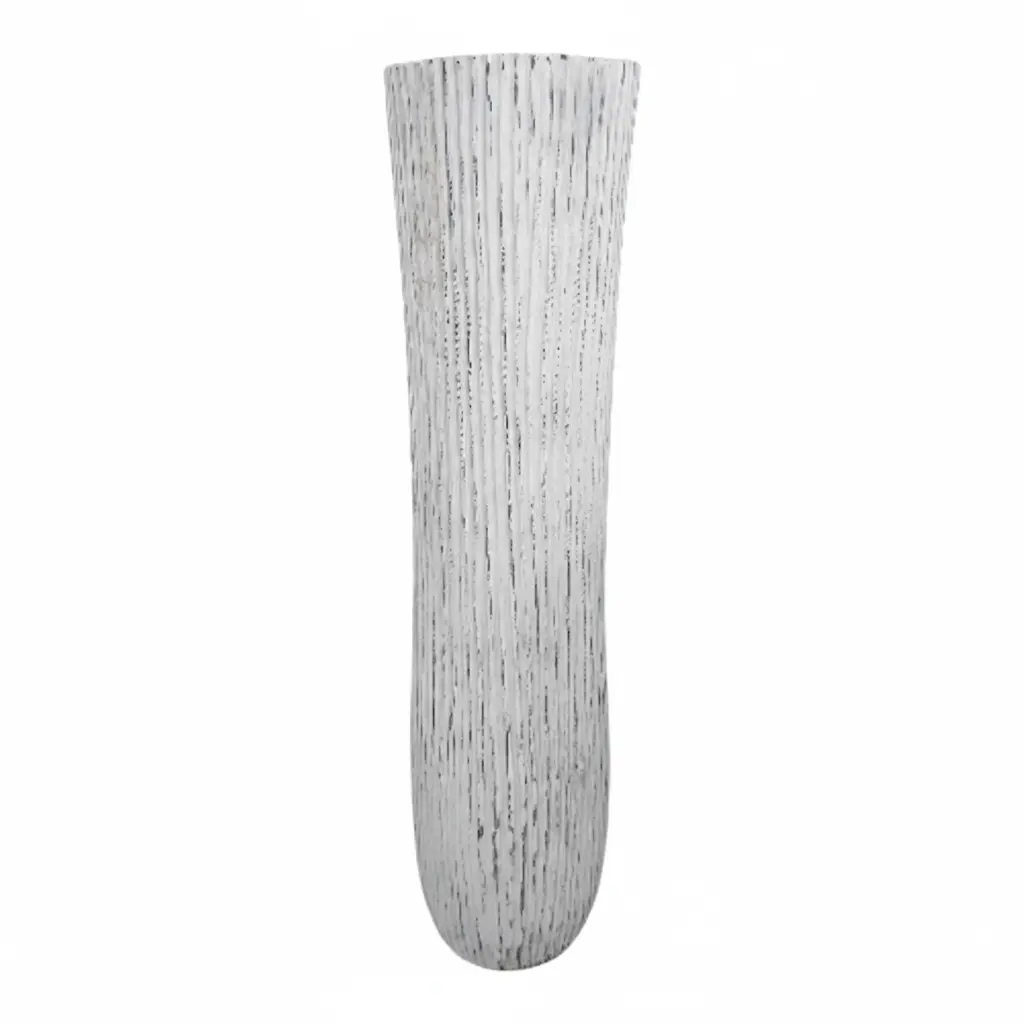 POT COCOTIER RAINURE BLANC D55 X H120 CM