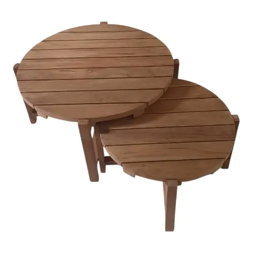 TABLE BASSE TECK AKAR JATI D60 CM