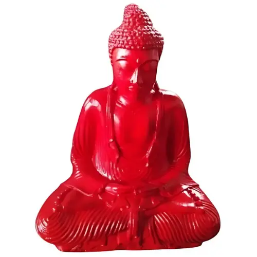 BOUDDHA 42CM ROUGE