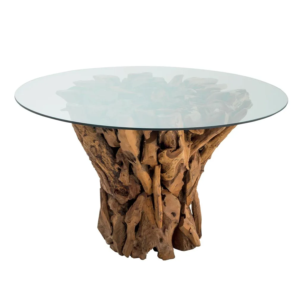 [MOBJARTABMANTAK100] TABLE A MANGER TECK TAKO D100CM