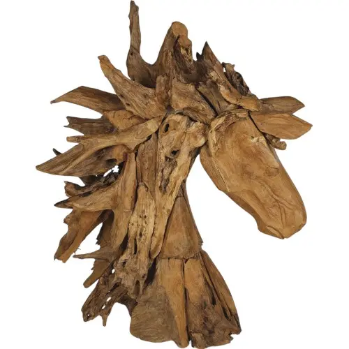 [STATECKCHE60] TETE DE CHEVAL TECK 60CM