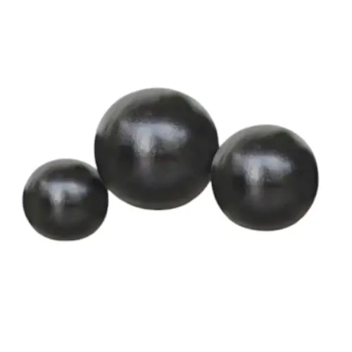 PACK TRIO SPHÈRE LISSE NOIR 30, 40 et 50cm