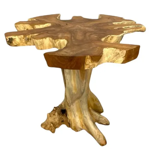 TABLE HAUTE TECK H105*D100 CM 