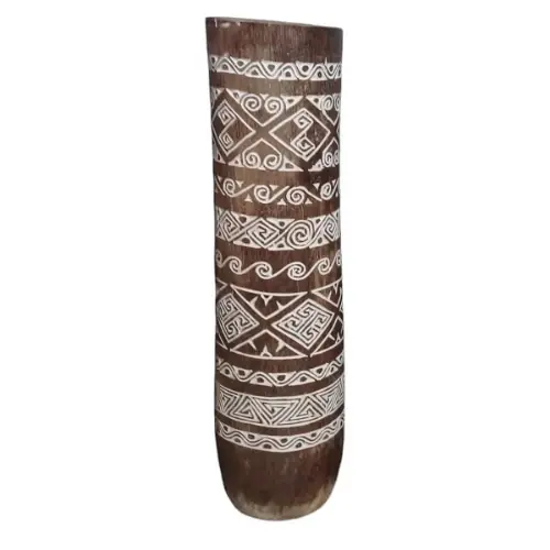 [POTCOCSCU28x100NAT] POT COCOTIER SCULPTE NATUREL D28 X H100 CM