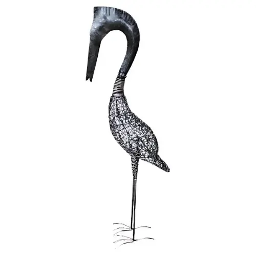 [DECMETHER100] DÉCO HÉRON METAL 100 CM