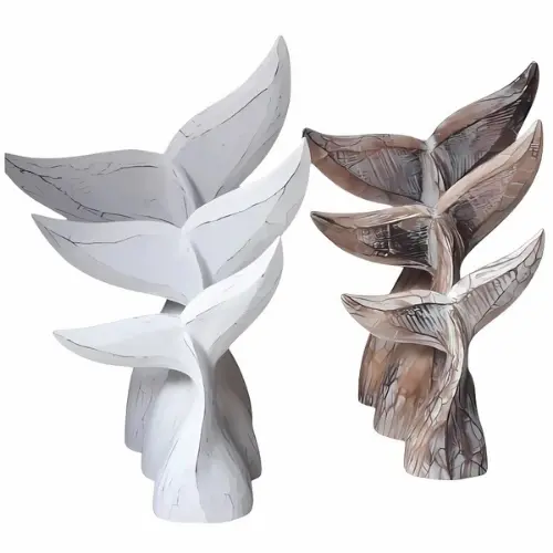 DECO QUEUE BALEINE 20X25 MARRON