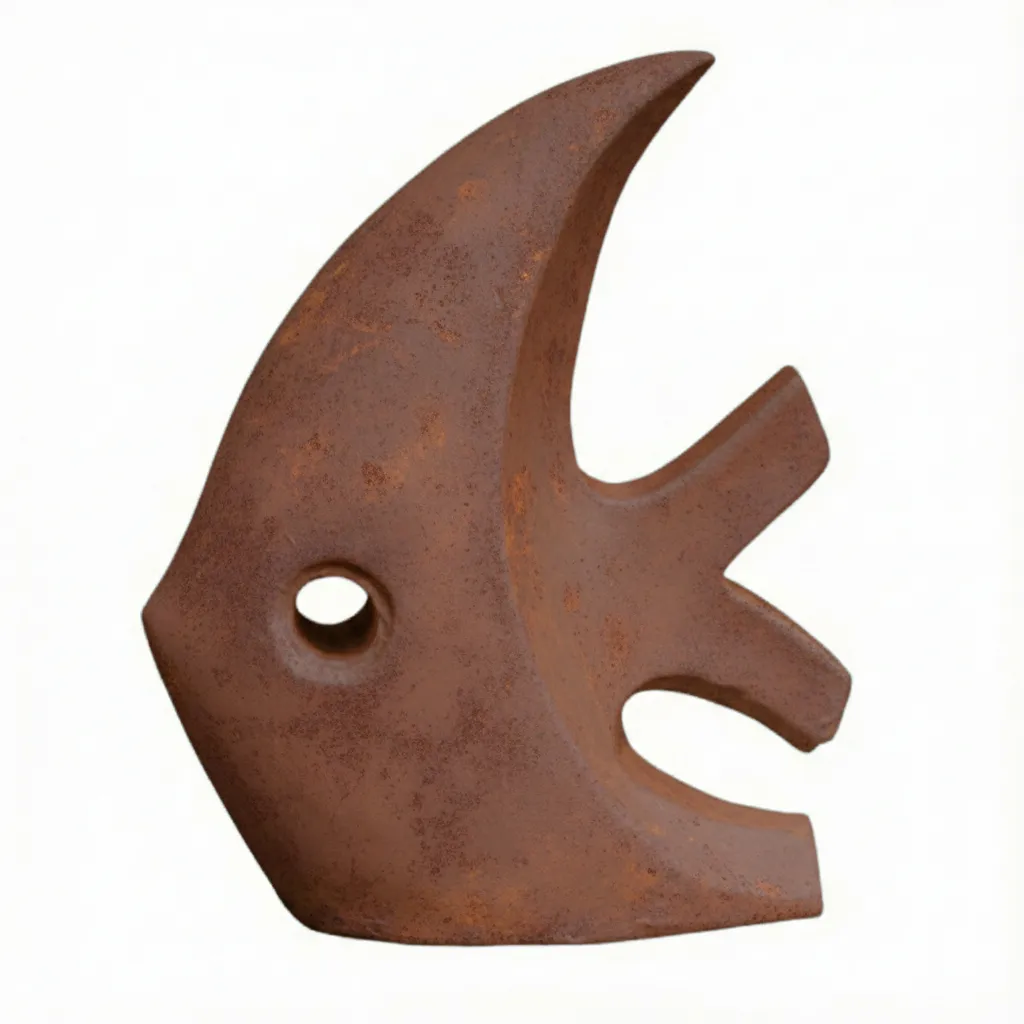POISSON 100CM ROUILLE