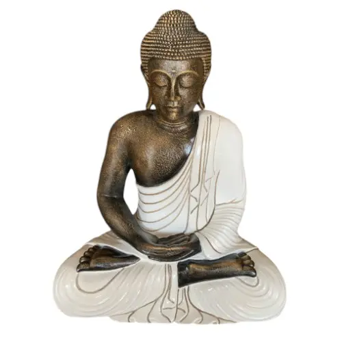 [STABOUPRE60BLA] BOUDDHA PREMIUM 60CM BLANC
